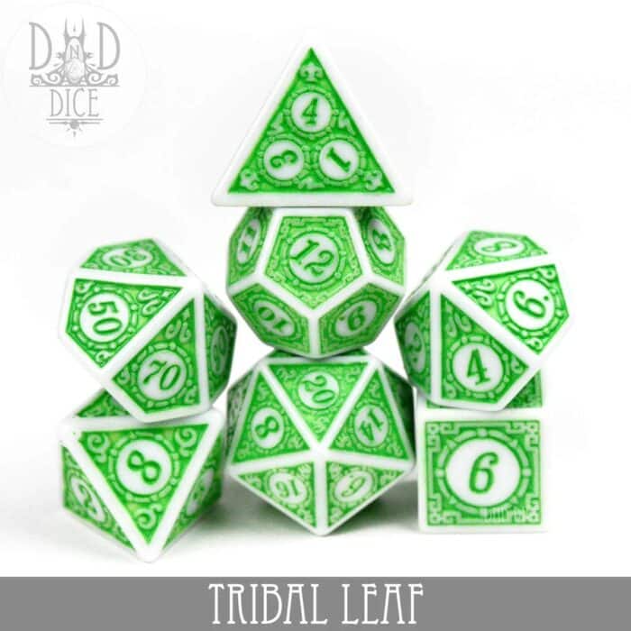 Tribal Leaf - Dice set - 7 stuks