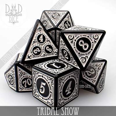 Tribal Snow - Dice set - 7 stuks