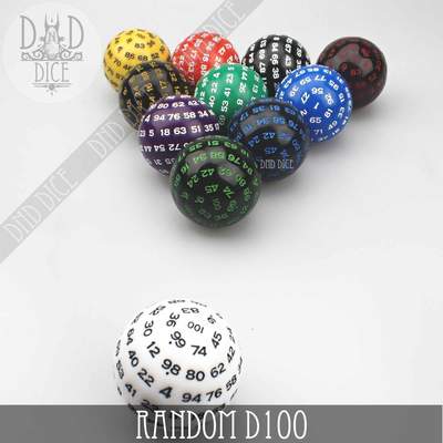 D100 Single Oversize Dice - Random Color