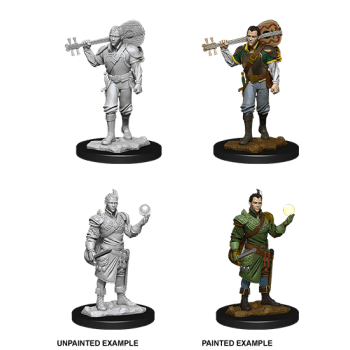 Male Half Elf Bard - D&D Unpainted Miniatures