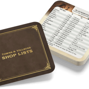 Shop Cards - Towns & Villages