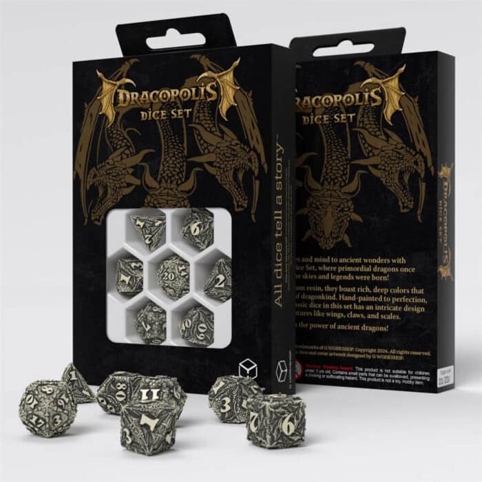 The Scandinavian Blackfang - Dracopolis Dice Set - 7 stuks