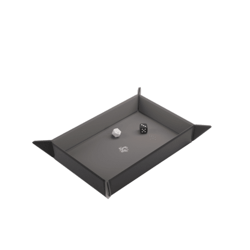 Black/Gray Rectangular - Magnetic Dice Tray