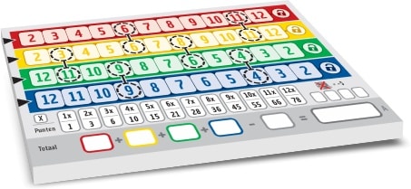 Connected Scorebloks - Qwixx