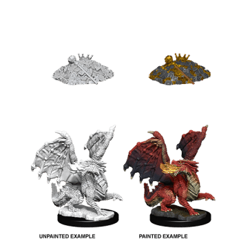 Red Dragon Wyrmling - D&D Unpainted Miniatures