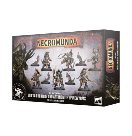 Sha'Dar Hunters and Arthromite Spinewyrms Ash Waste Nomads - Necromunda