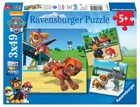 Team op 4 Poten - Paw Patrol puzzels - 3x49 stukken